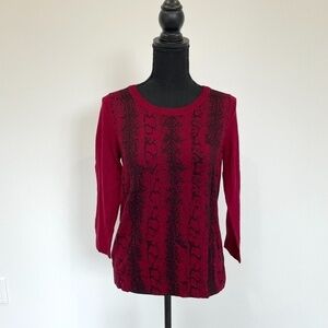 The Limited Red Long Sleeve Women's Sweater